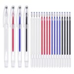 Haile 2 14pcs High Temperature Disappearing Pen Heat Erasable Fabric Pen Case Refills DIY Patchwork Garment Dash Marker Pens