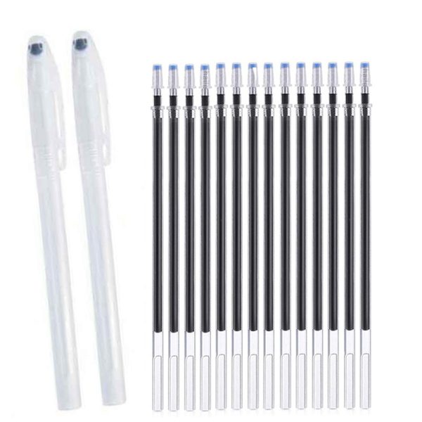 Haile 2 14pcs High Temperature Disappearing Pen Heat Erasable Fabric Pen Case Refills DIY Patchwork Garment Dash Marker Pens - Image 5