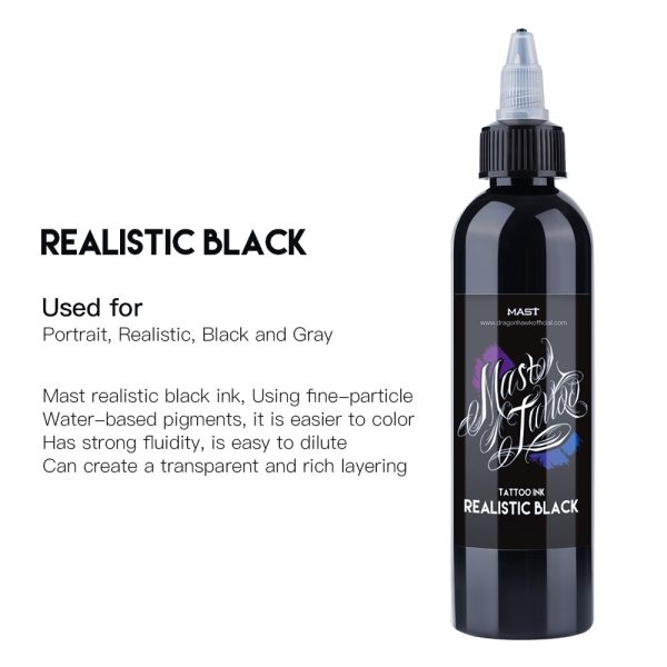 High Quality Mast Professional Tattoo Inks Black Pigment Tattoo Artist Ink - Image 4