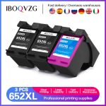 IBOQVZG Refilled 652XL Ink Cartridge Replacement for HP 652 XL HP652 Ink Cartridge Deskjet 1115 1118 2135 2136 2138 3635 3636