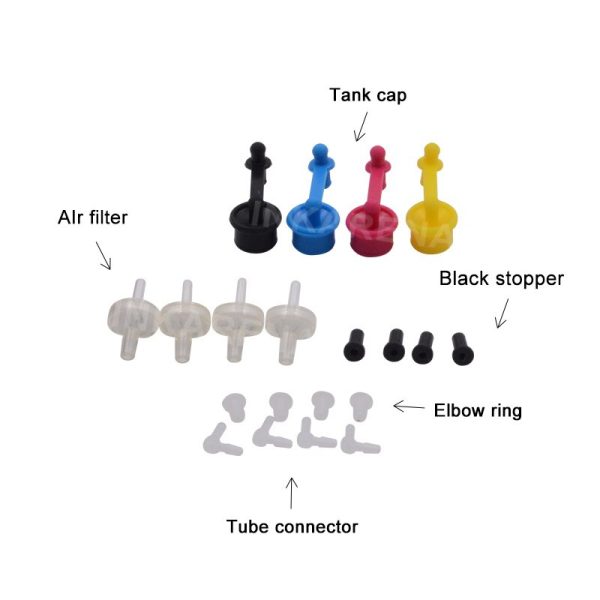 INKARENA Continuous Ink Supply System Universal Color CISS kit accessaries tank Replacement for HP For Canon Printer Drill - Image 5