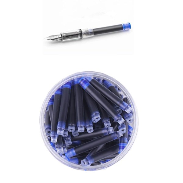 JINHAO 30pcs Blue Ink Cartridge Refills Fountain Pen Brand assurance Universal Typ Other brands are also suitable - Image 4