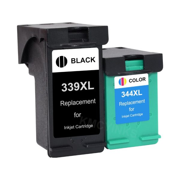 KMCYinks Compatible ink cartridge For HP 339 344 Deskjet 460 5740 5745 5940 6520 Photosmart 2575 2610 2710 8050 8150 8450 Printe - Image 2