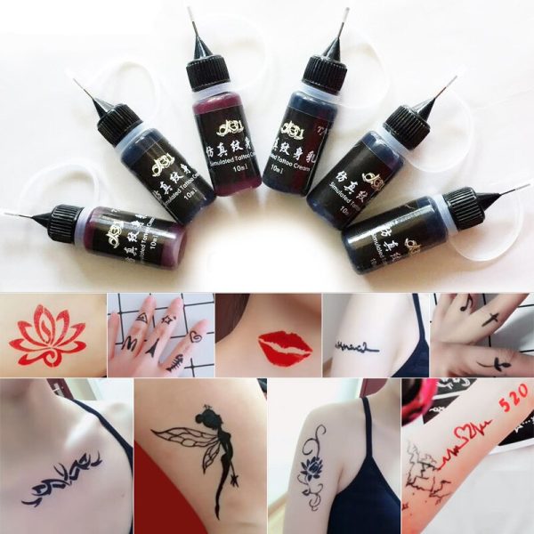 New 30ml Professional Safe Waterproof DIY Tattoo Pigment Practice Tattoo Ink Body Art Tattoo Pigment Colorful Tattoo Ink Pigment