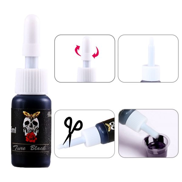 New 5ml Color mixing Tattoo Ink Semi Permanent Natural Plant Pigment Makeup Professional Tattoos Ink Pigment For Body Art Paint - Image 3