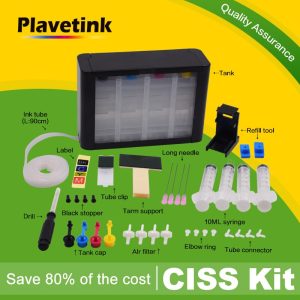 Plavetink Bluk Tank Continous Ink Supply System For PG50 CL51 For Canon Pixma iP2200 iP6210D iP6220D MP150 MP160 MP170 Printer