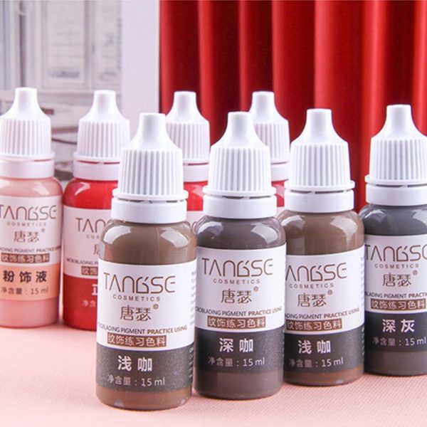 Practice Tattoo Ink Set Permanent Makeup Eyebrow Lips Eye Line Tattoo For Body Beauty Tattoo Art Supplies Color Pigment - Image 2