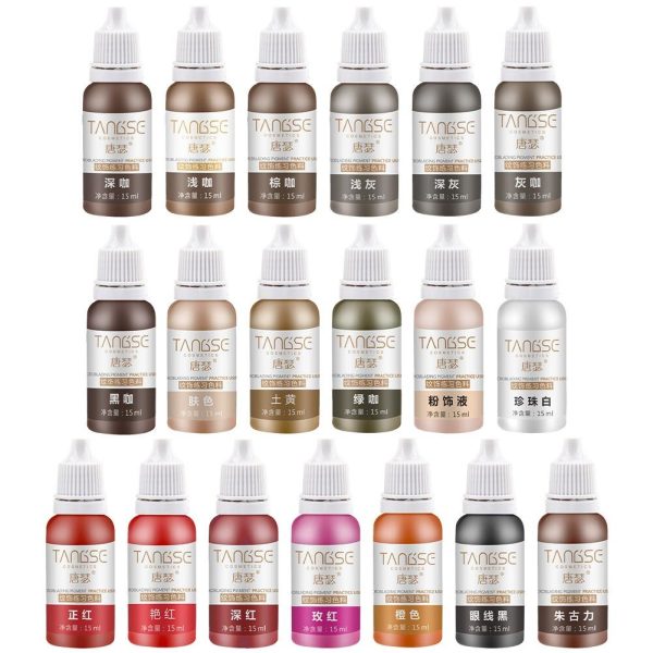Practice Tattoo Ink Set Permanent Makeup Eyebrow Lips Eye Line Tattoo For Body Beauty Tattoo Art Supplies Color Pigment - Image 3