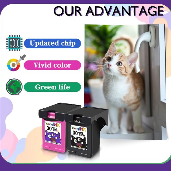 Printjoy Ink Cartridge Replacement For HP 301 HP301 XL Ink Cartridges Deskjet 4500 4501 4502 4503 4504 4505 4507 4508 Printer - Image 4