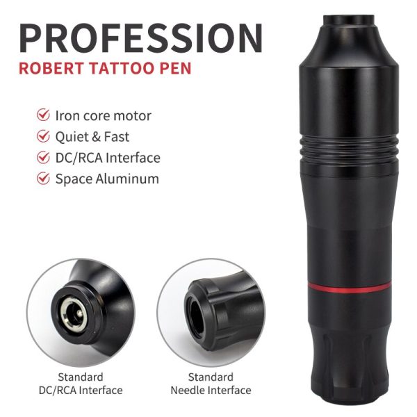 Profession Tattoo Machine Pen Tattoo Kit Power Supply Rotary Pen With Needles Tools For Permanent Makeup Machine Tattoo Artist - Image 2
