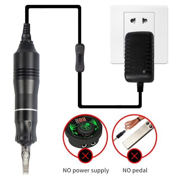 Profession Tattoo Machine Pen Tattoo Kit Power Supply Rotary Pen With Needles Tools For Permanent Makeup Machine Tattoo Artist - Image 3