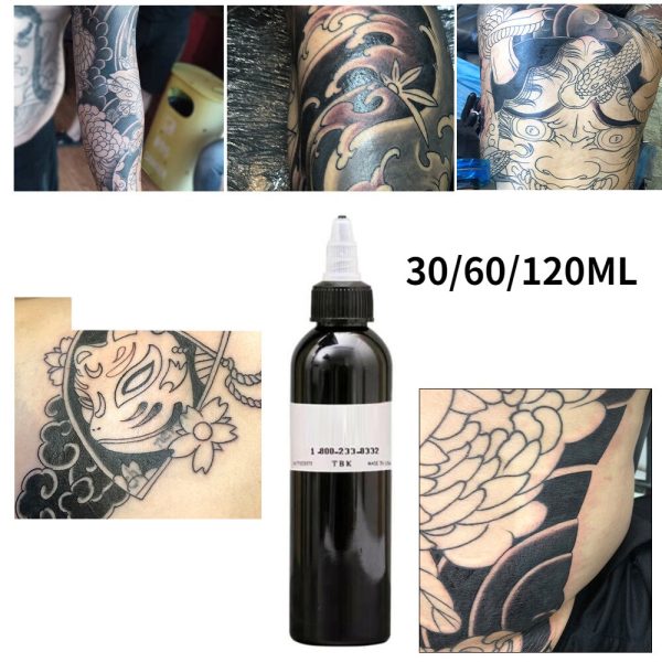 Professional DIY Tattoo Pigment Practice Tattoo Ink Body Art Tattoo Pigment 1pcs Black Tattoo Ink Pigment 30ml/60ml/90ml/120ml - Image 6