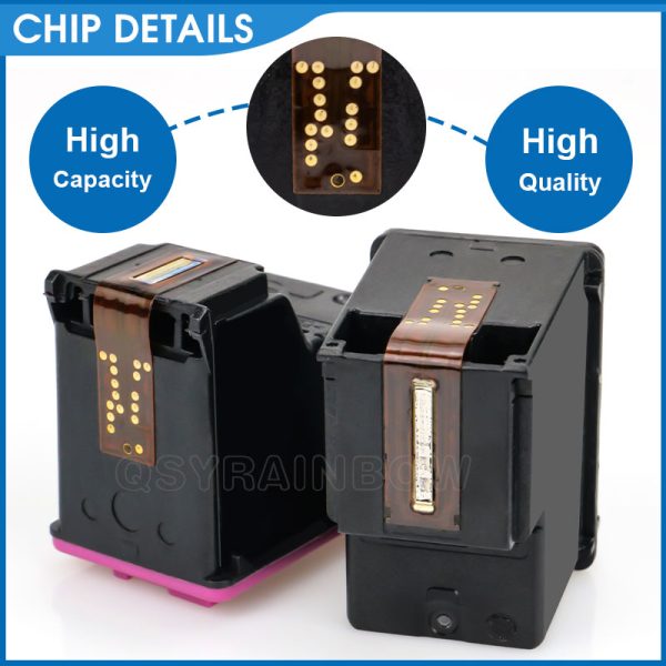 QSYRAINBOW Remanufactured For HP 302 Ink Cartridge HP302 XL Ink Cartridge Deskjet 1110 1111 1112 2130 2131 4511 3833 5220 - Image 4
