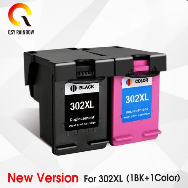 QSYRAINBOW remanufactured 302XL Replacement for HP 302 HP302 XL Ink Cartridge for Deskjet 1110 1111 1112 2130 2131 printer - Image 6