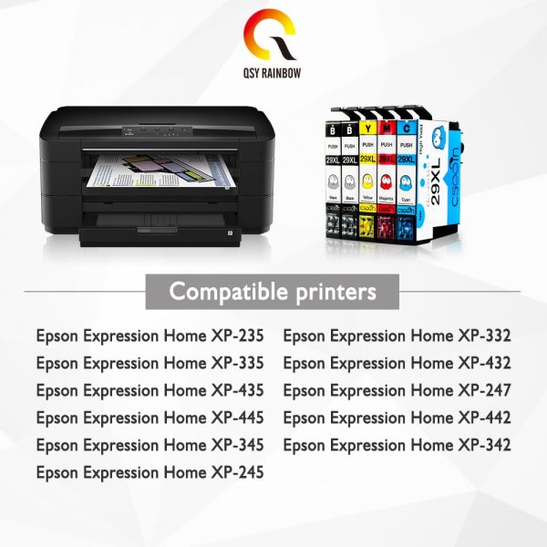 Replacement 1-10 PCS T2991XL T2991 For Epson ink Cartridges 29XL XP235 XP247 XP245 XP332 XP335 XP342 XP345 XP435 XP432 XP442 - Image 2