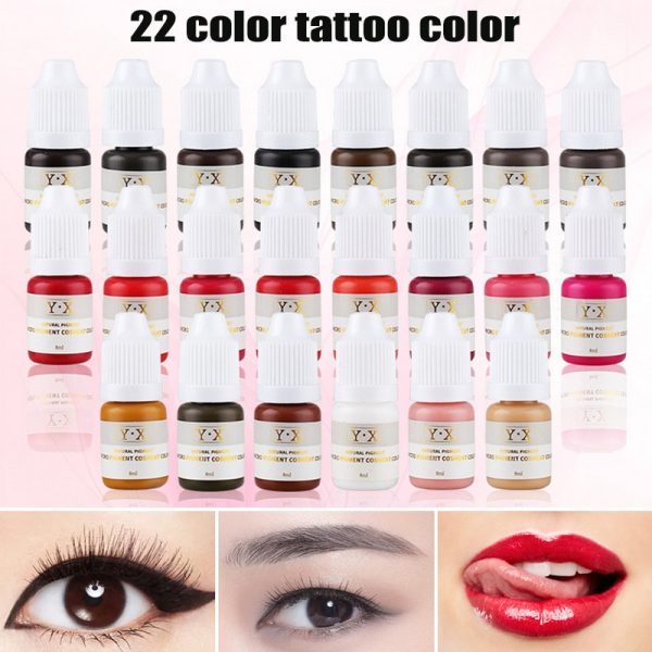 Semi Permanent Makeup Eyebrow Ink Lips Eye Line Tattoo Color Microblading Pigment MH88 - Image 2