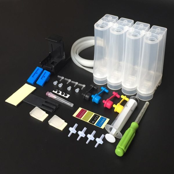 Universal Continuous Ink Supply System CISS DIY Kit for HP HP 21/22 27/28 56/57 60 61 122 etc For HP CISS with all accessories - Image 3