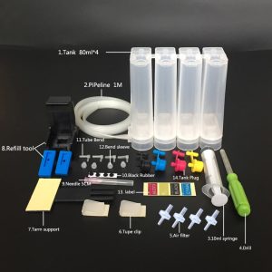 Universal Continuous Ink Supply System CISS DIY Kit for HP HP 21/22 27/28 56/57 60 61 122 etc For HP CISS with all accessories