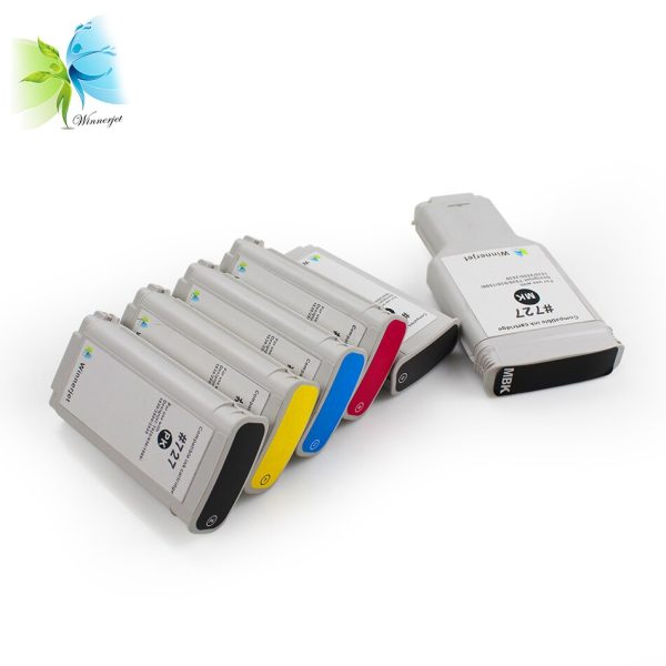 Winnerjet 727 full ink cartridge for HP designjet TT920 T930 T1500 T1530 T2500 T2530 printer ink cartridge with ink and chip - Image 2