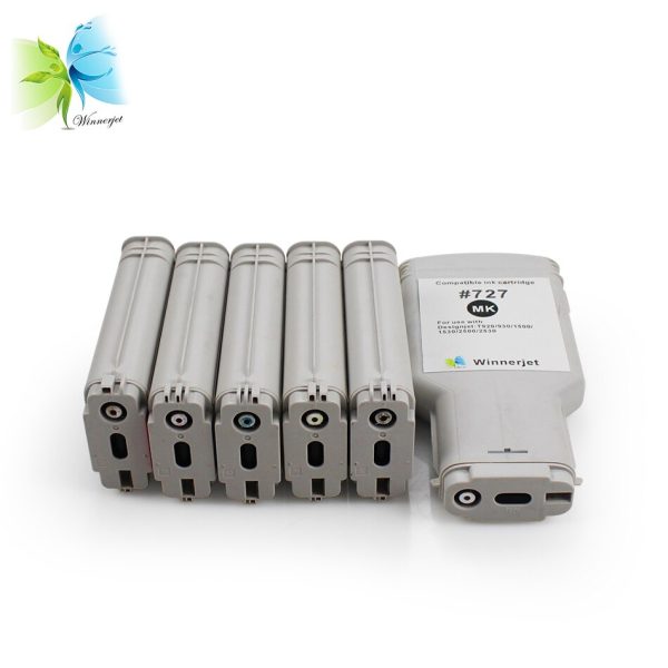 Winnerjet 727 full ink cartridge for HP designjet TT920 T930 T1500 T1530 T2500 T2530 printer ink cartridge with ink and chip - Image 3