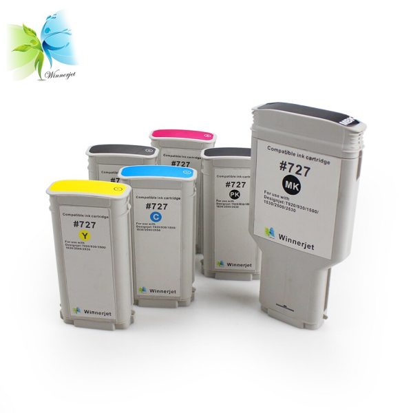 Winnerjet 727 full ink cartridge for HP designjet TT920 T930 T1500 T1530 T2500 T2530 printer ink cartridge with ink and chip - Image 4