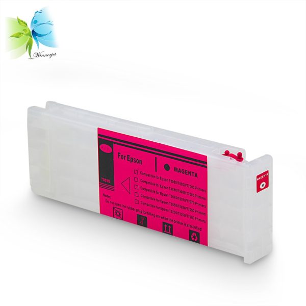 Winnerjet Empty Refillable Ink Cartridge With Chip For Epson SureColor T3200 T5200 T7200 T3270 T5270 T7270 Printer 700ML/PC - Image 4